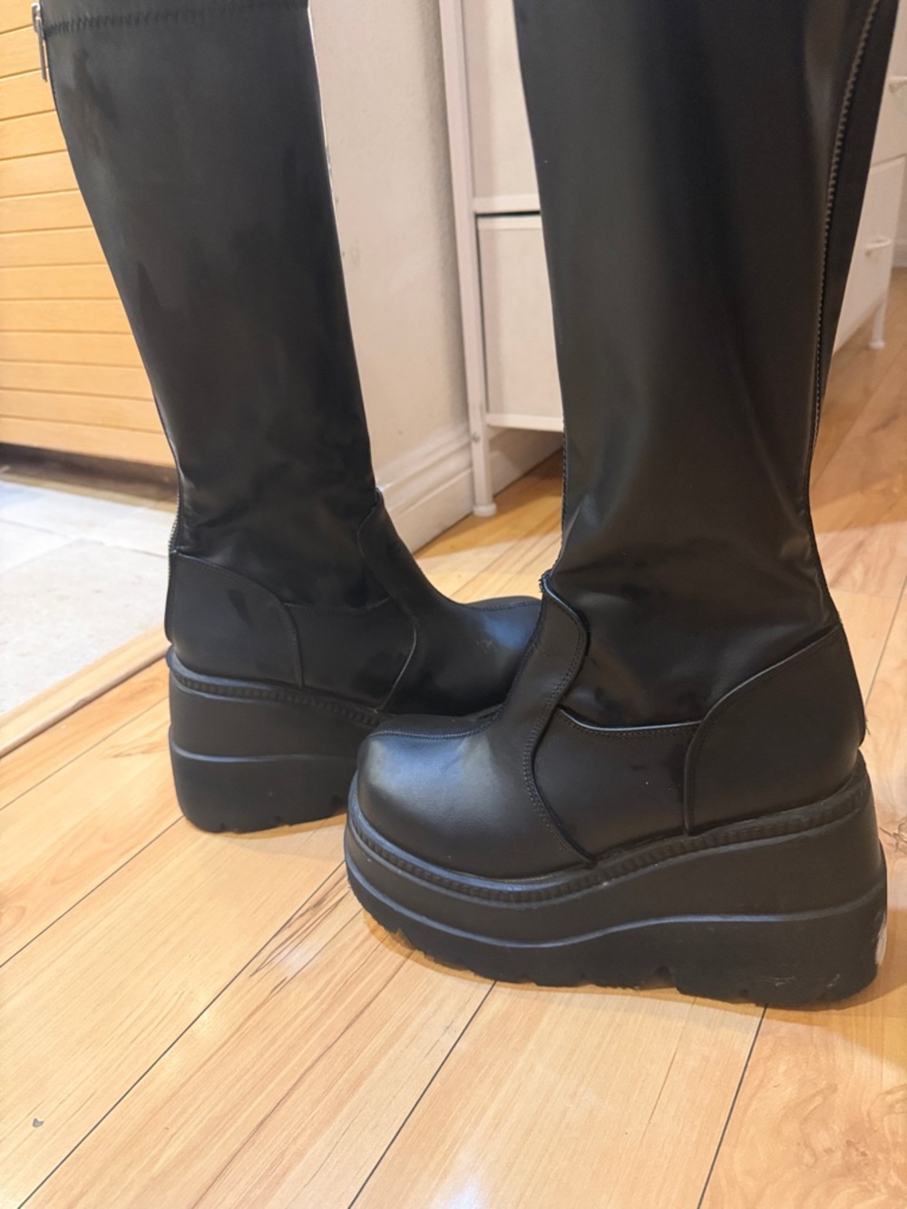 Demonia Black Platform rave boots